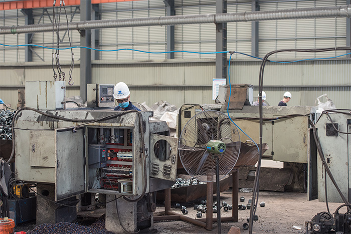 吕梁网架配件-锥头加工车间